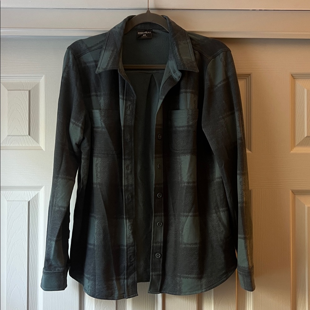 32 Degrees Green Plaid Button-Up Shirt